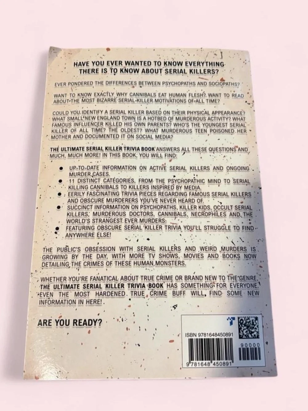 The Ultimate Serial Killer Trivia Book - White & Red